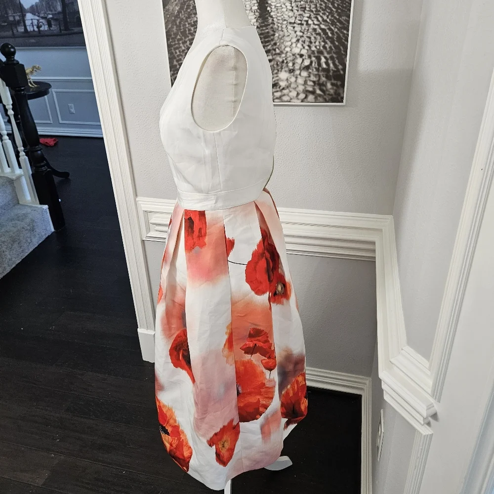 Ted Baker London Micla Poppy Flower Dress ted size 0 US 2 - Picture 8 of 13